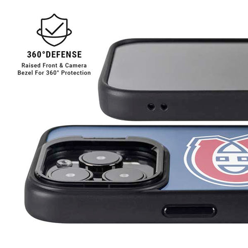NHL Montreal Canadiens Solid Background iPhone 16 Pro Kickstand Case